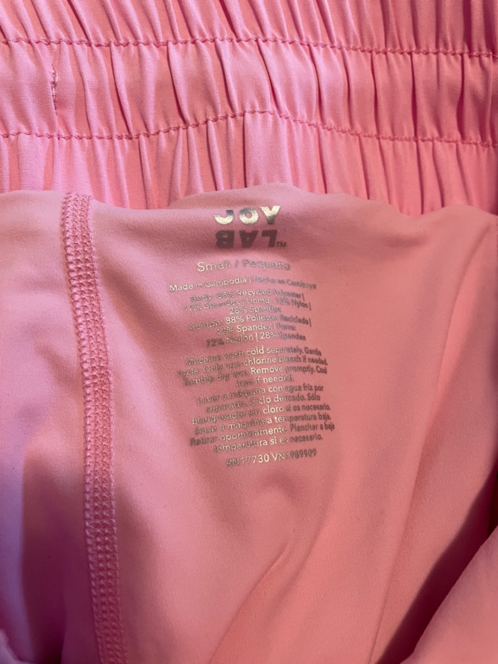JoyLab Women’s Pink Layered Ruffle Shorts - Picture 6 of 6